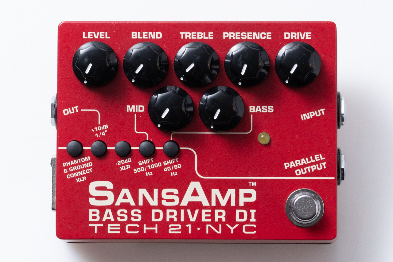 ベース TECH 21 SansAmp BASS D DI vermilion Tech 21 SansAmp Bass Driver DI V2 Pedal | Sweetwater