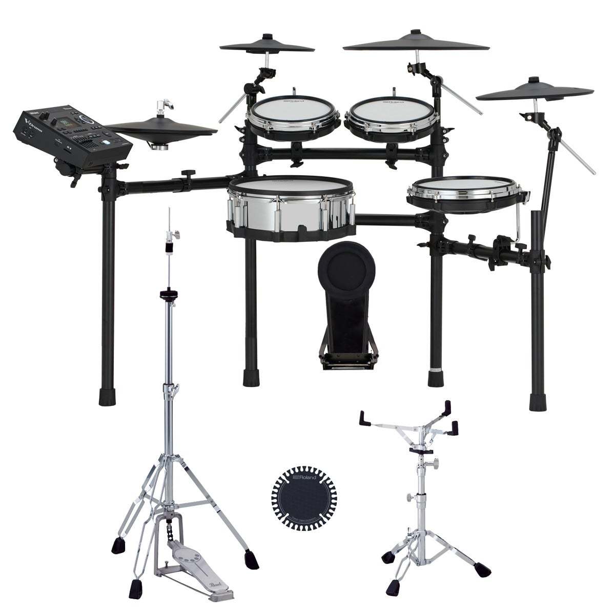 Roland TD516 KD-10 BDカスタマイズキット ハイハットスタンドとスネア 