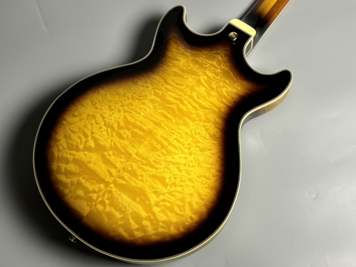 Ibanez AM93QM AYS Antique Yellow Sunburst セミアコギター エレキ