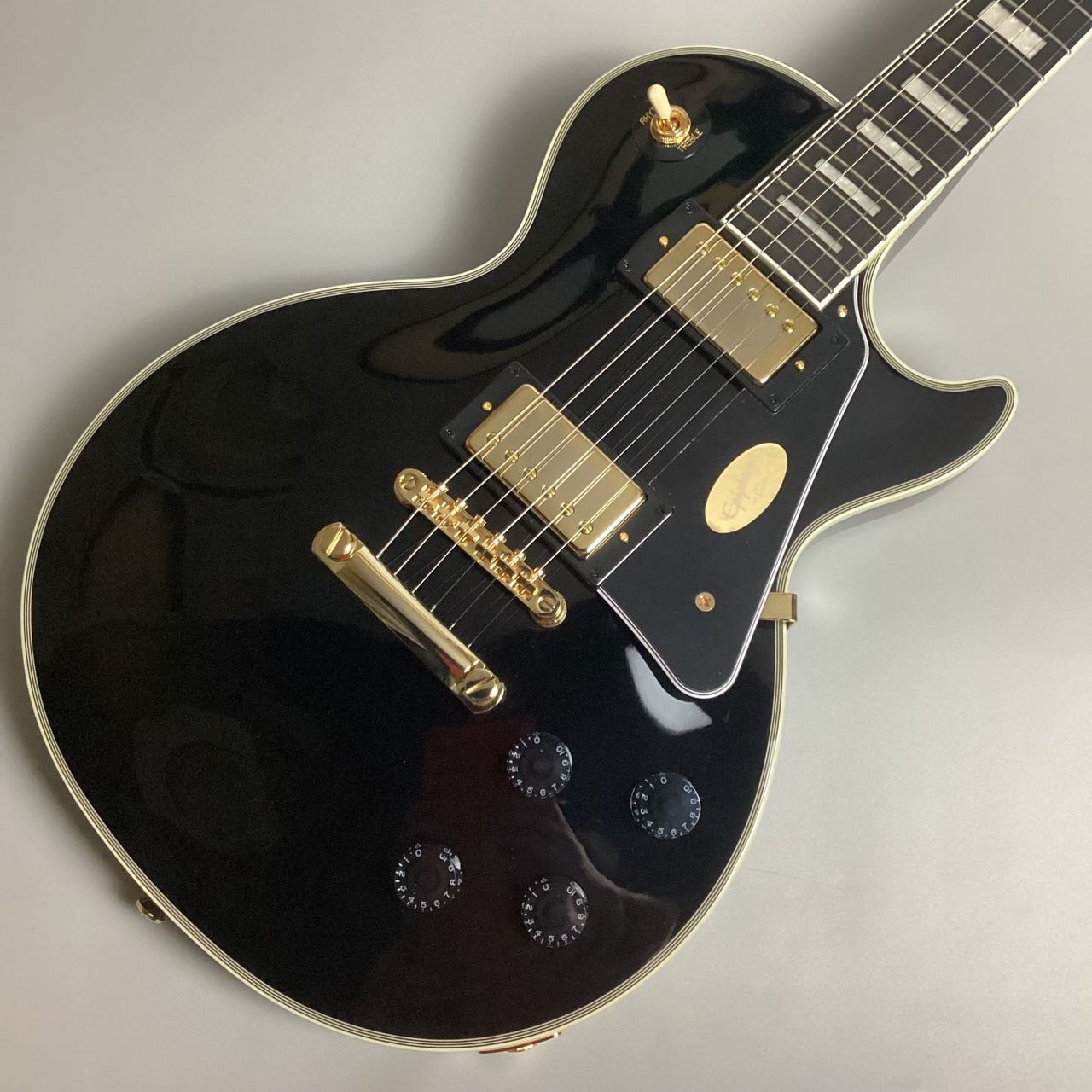 エピフォンレスポールカスタムブラック Epiphone Les Paul Custom Ebony エレキギター初心者14点セット