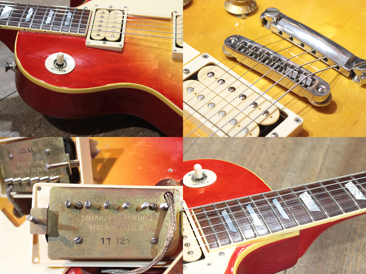 メンテ済 Greco EG900 希少な角足Dimarzio ショーケース付 Greco EG900 # Cherry Sunburst 1976年製【STANDARD TYPE TOP