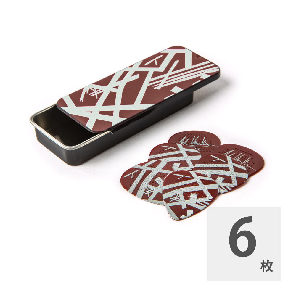 Jim Dunlop EVHPT07 EVH Shark Pick Tin ピックケース＆ギターピック6枚入り