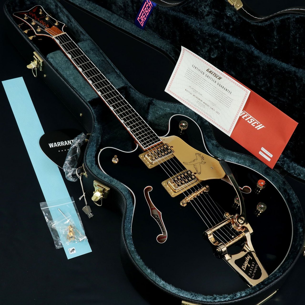 Gretsch Falcon Center Block LTD w/String-Thru Bigsby Midnight