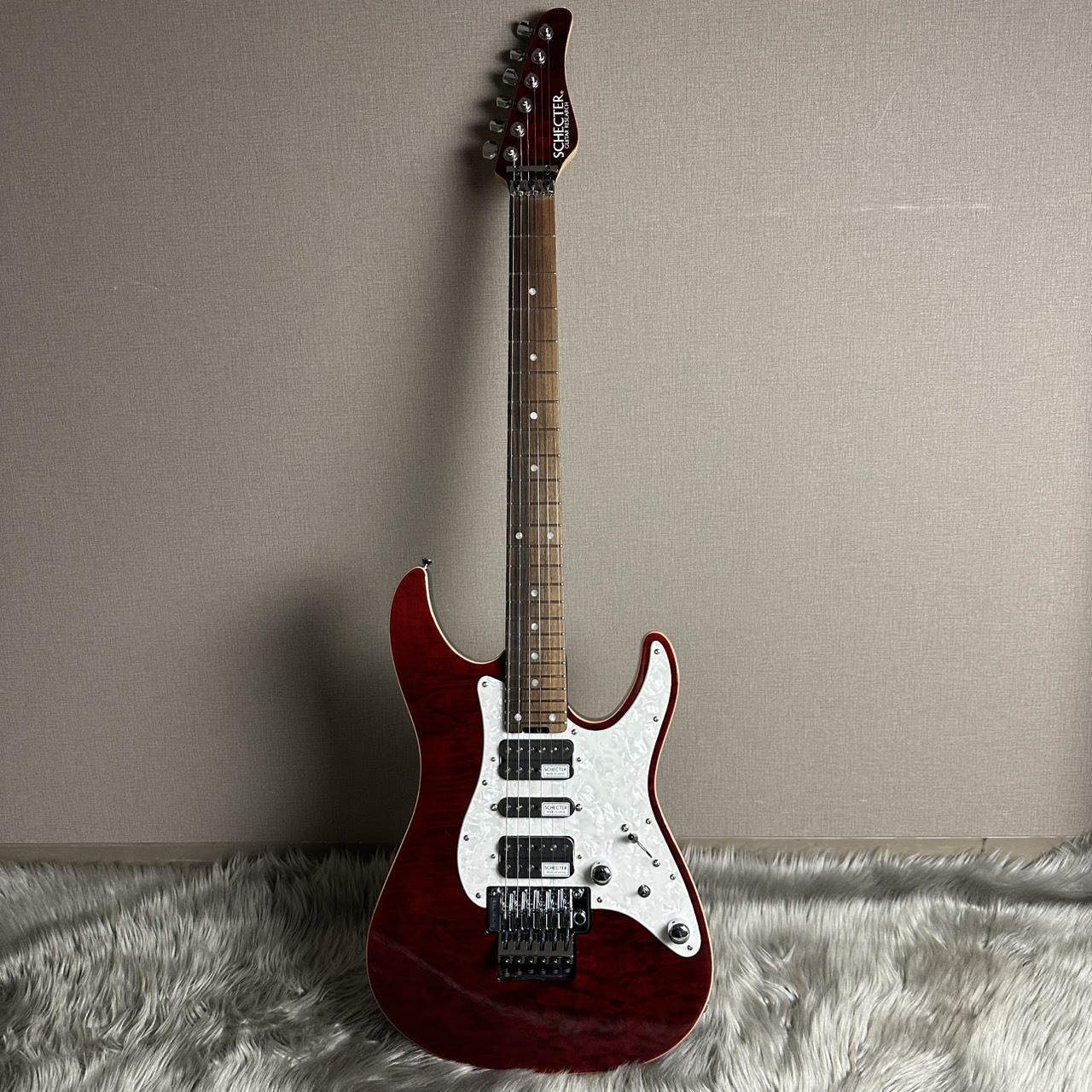 SCHECTER SD-2-24-AL -See-Thru Red/Rosewood【現物画像】【最大36回