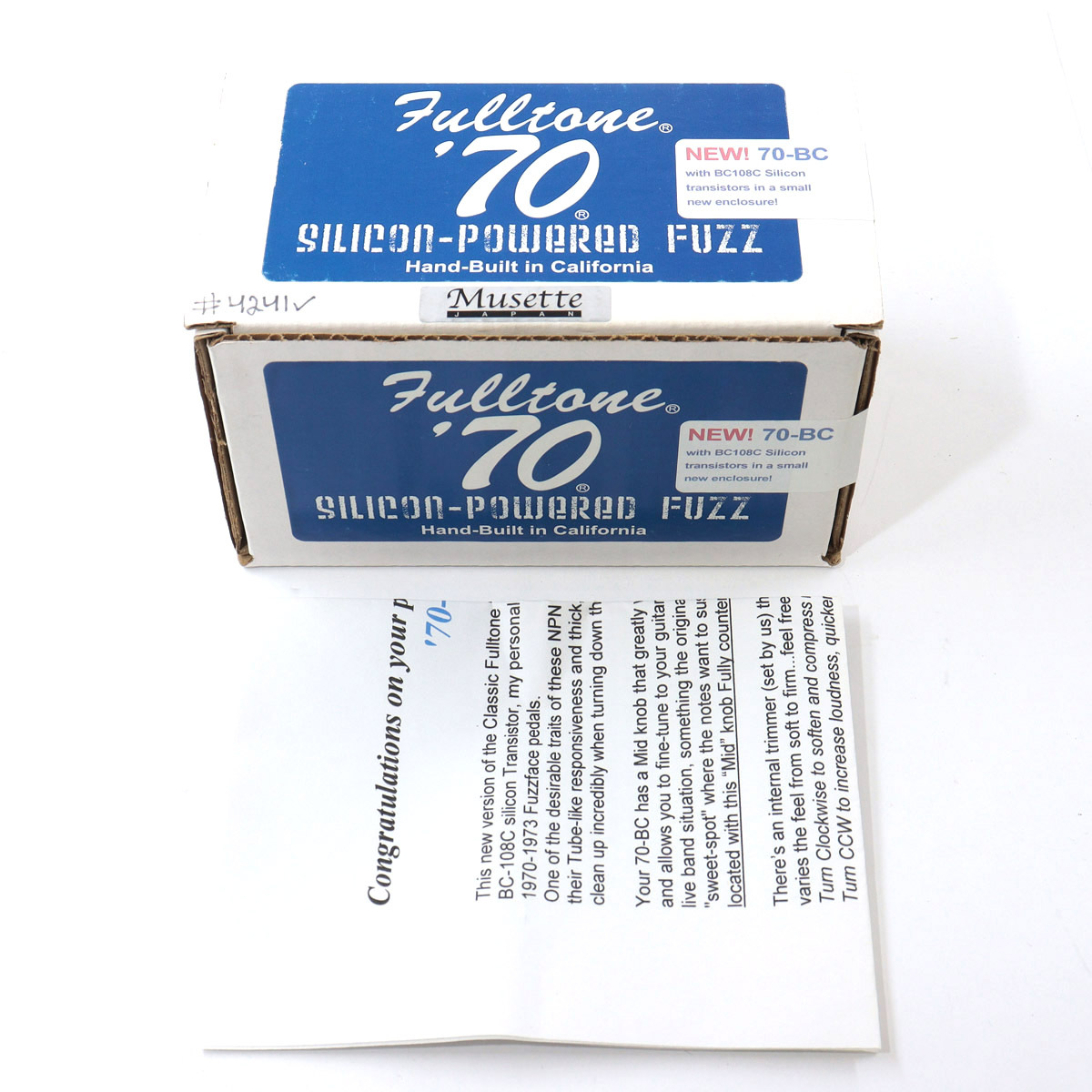 Fulltone 70 Fuzz BC-108C 【池袋店】（中古/送料無料）【楽器検索