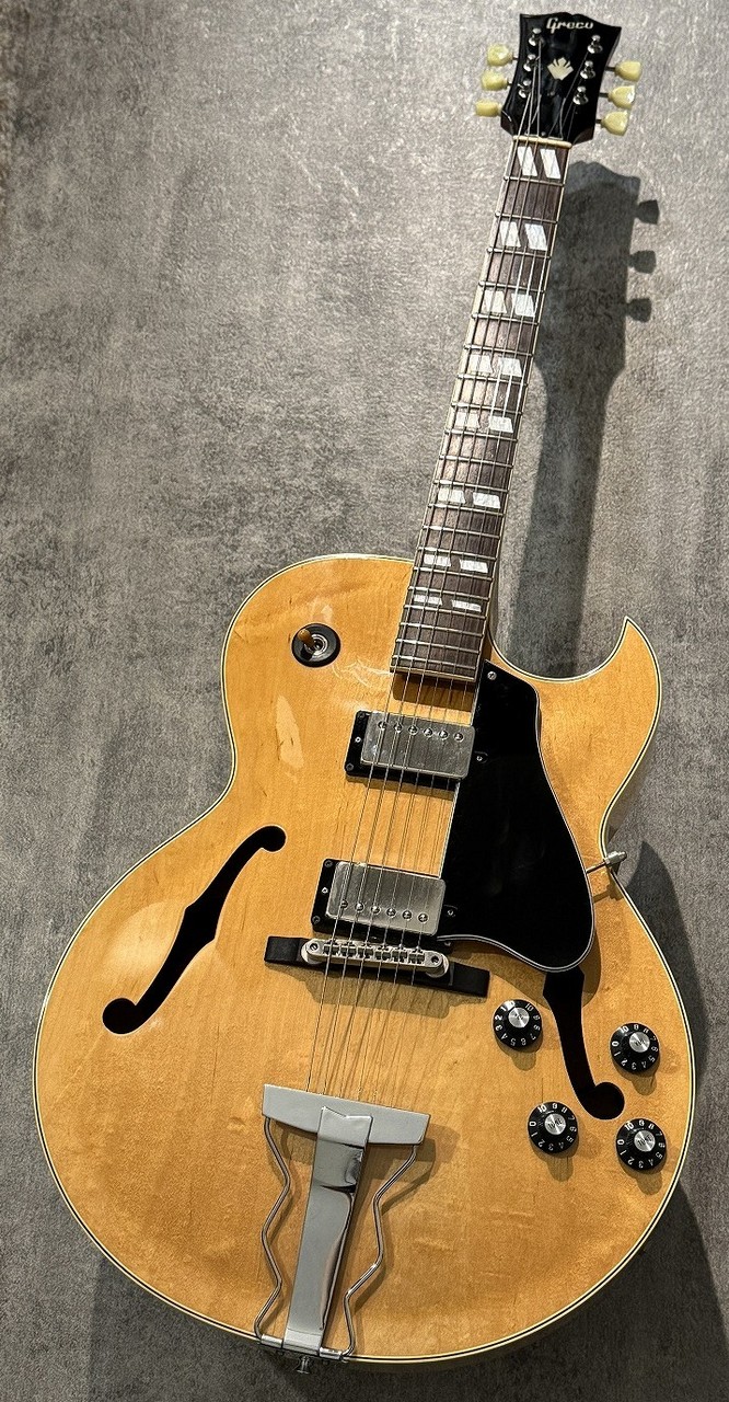 お歳暮・冬ギフト特集2025 Greco 1989年製【3.12kg】【フジゲン製フルアコ Natural FA-750 ギター