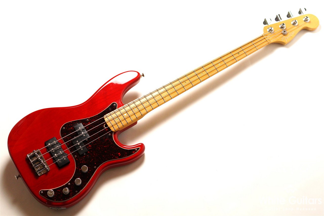 Fender American Deluxe Precision Bass - Crimson Red Transparent 