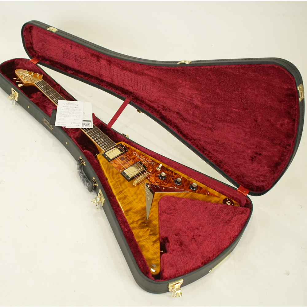 momose 【中古】 MFV-Premium/FT HB Flame Tochi フライングV