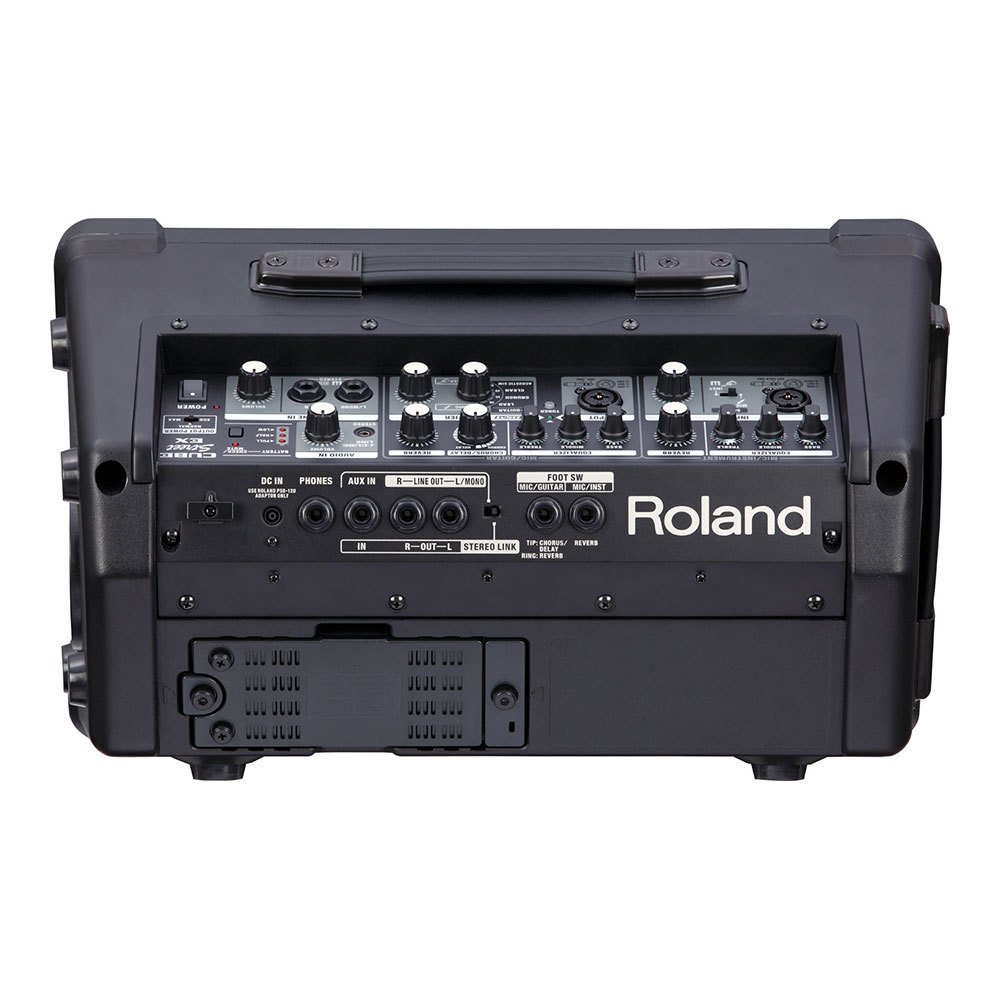 Roland ギターアンプ ボーカルアンプ ローランド ROLAND CUBE Street EX BK 乾電池駆動可能 ステレオアンプ （新品/送料無料）【楽器検索デジマート】