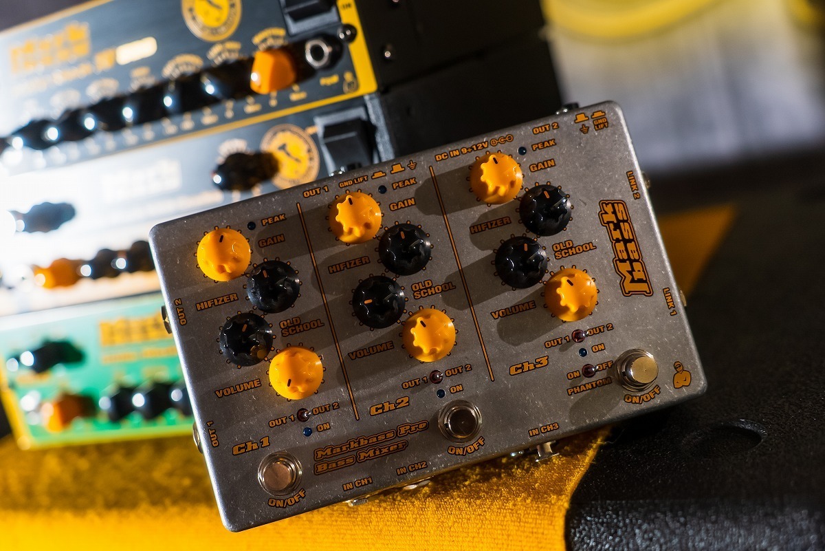 ベース MarkBass PRO BASS MIXER Markbass MB PRO BASS MIXER MAK-PROBMIX 3チャンネルペダル型プロ