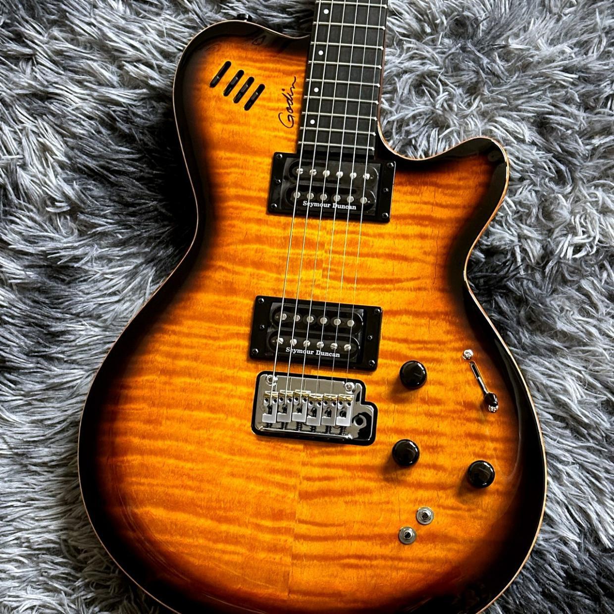 Godin LGXT Cognac Burst Flame AA 【特価】（新品特価/送料無料