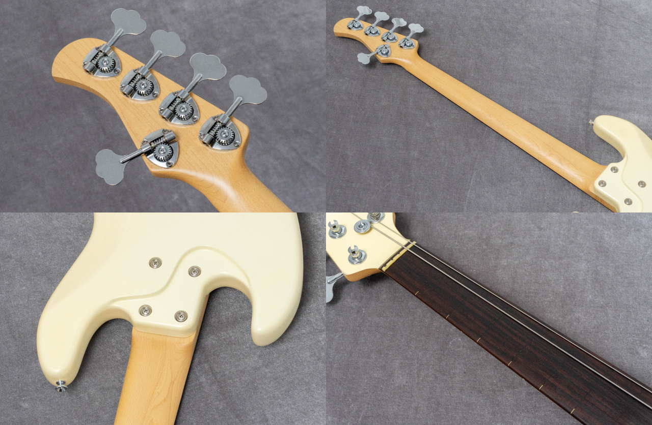 Bottom Wave MB-5 FRETLESS Majora WHITE prototype 4.26kg【委託品