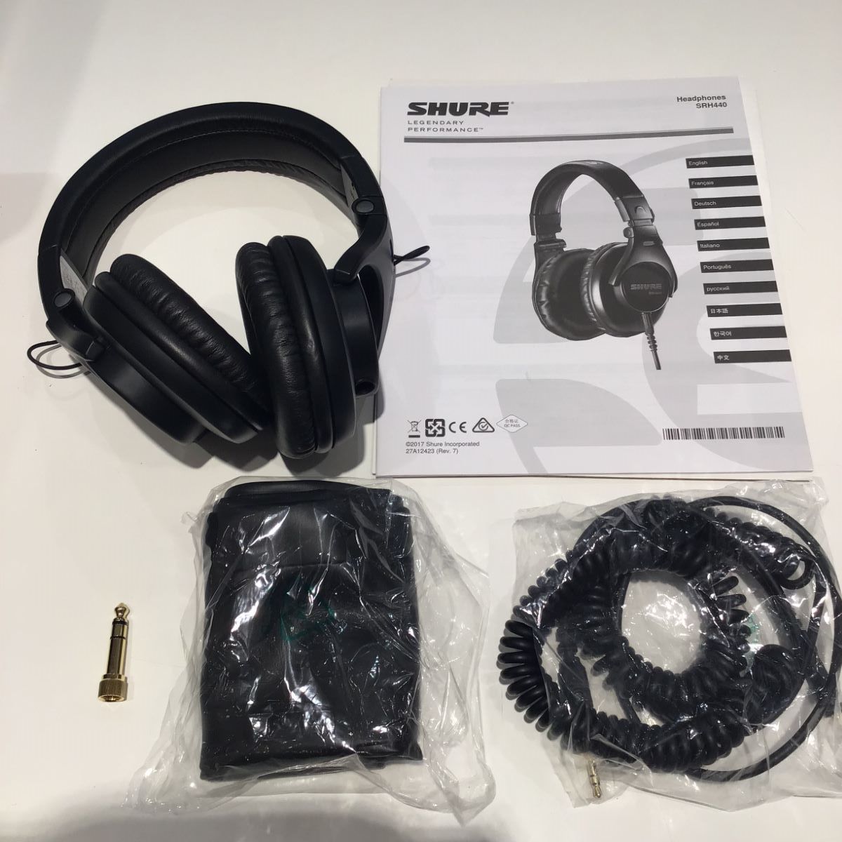 中古】Shure シュア SRH440 [プロフェッショナルスタジオヘッドホン