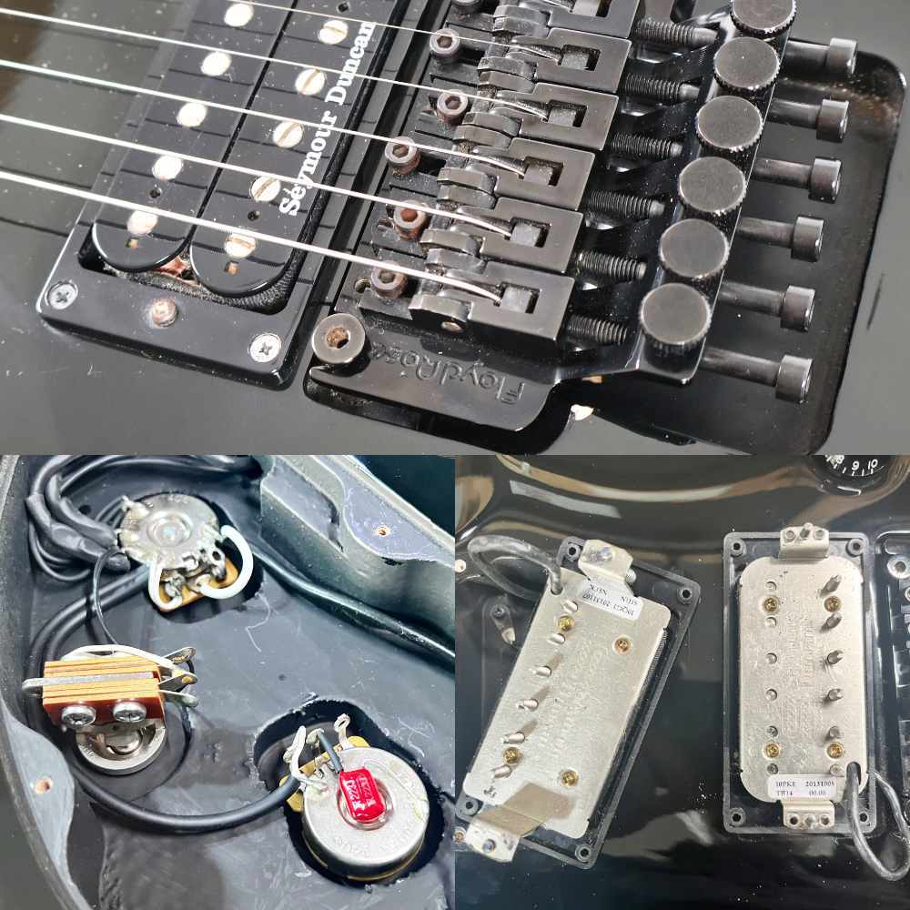 ESP 【中古】 エレキギター ESP E-II Mystique FR Black 2014年頃製造