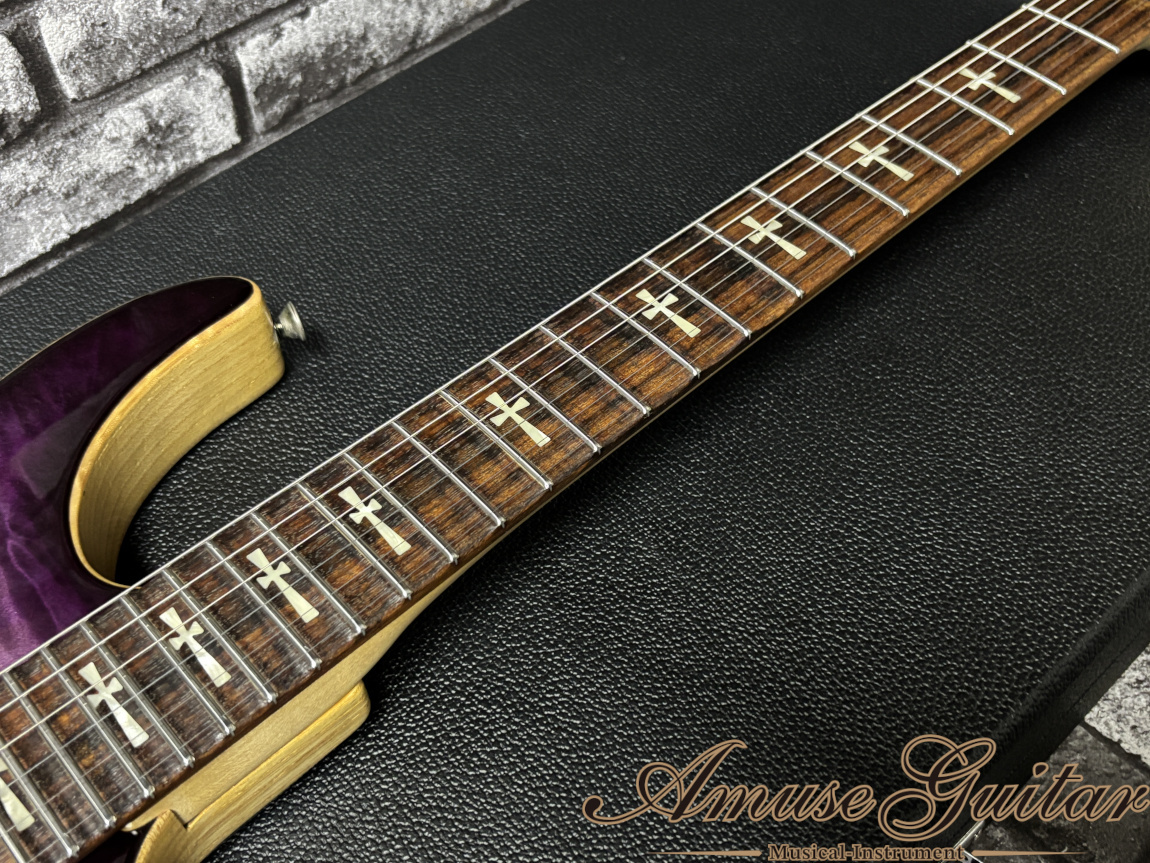 WARMOTH Neck & Body Component 24F ST Type # Purple to Clear