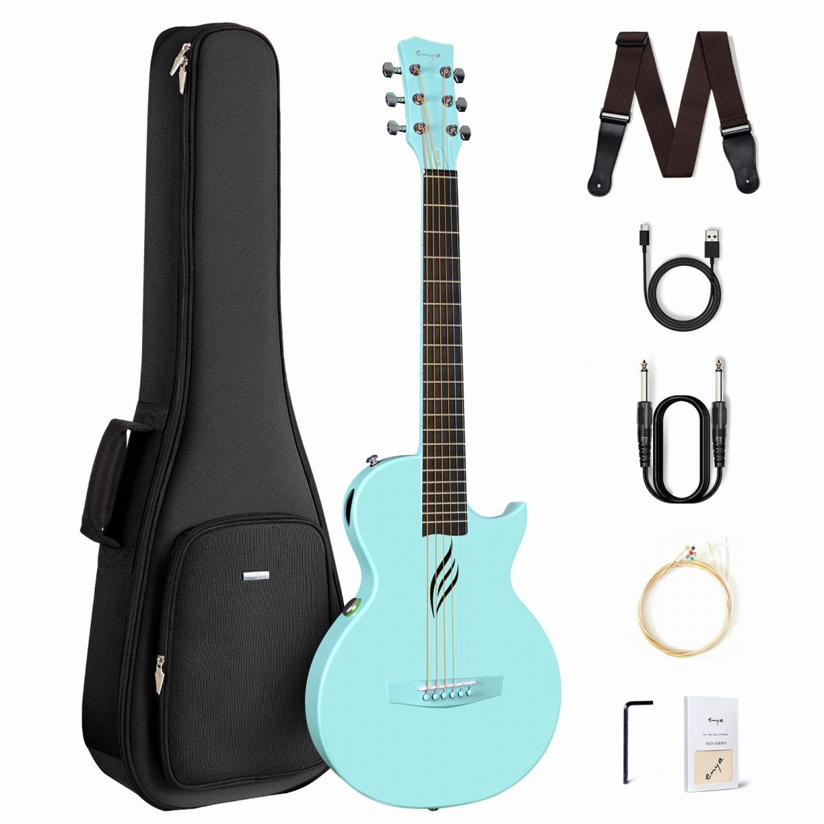 極美品 enya NOVA GO SP1 エレアコ エフェクト内蔵型 軽量 期間限定SALE 7/30(水)まで】 ENYA NOVA GO/SP1