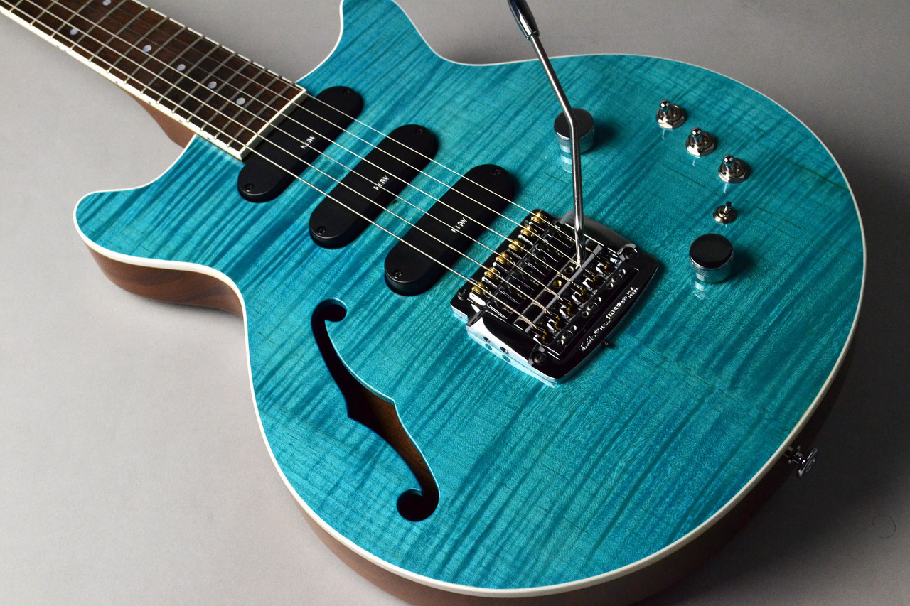 Kz Guitar Works Kz One Semi-Hollow 3S23 Kahler Turquoise Blue 