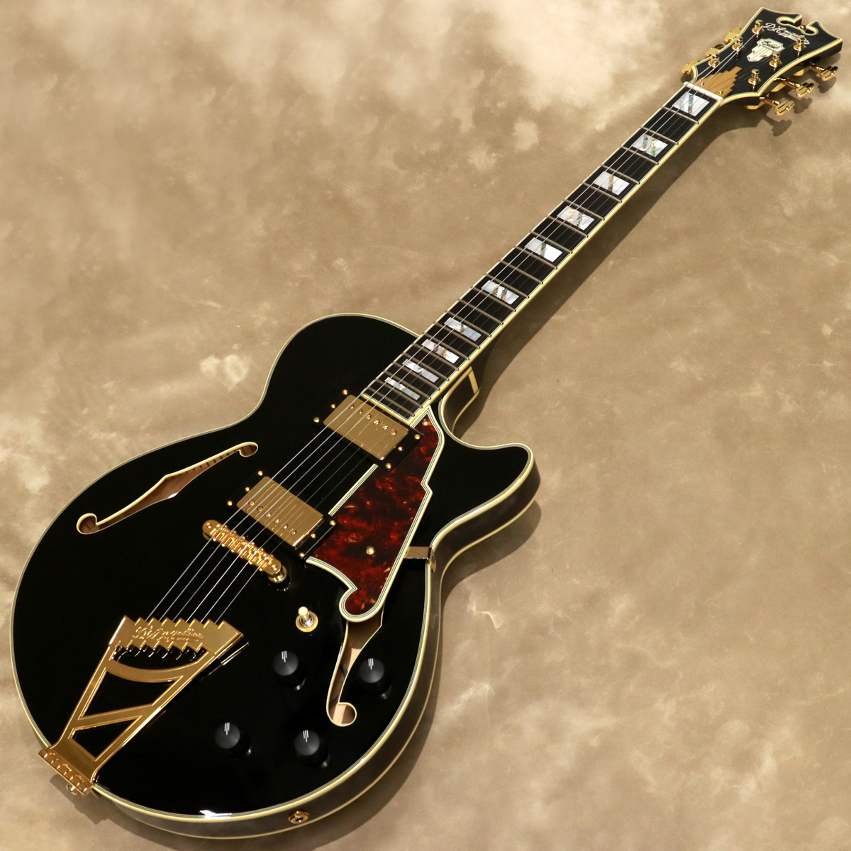 D'Angelico Excel Series Excel SS, Solid Black（新品/送料無料