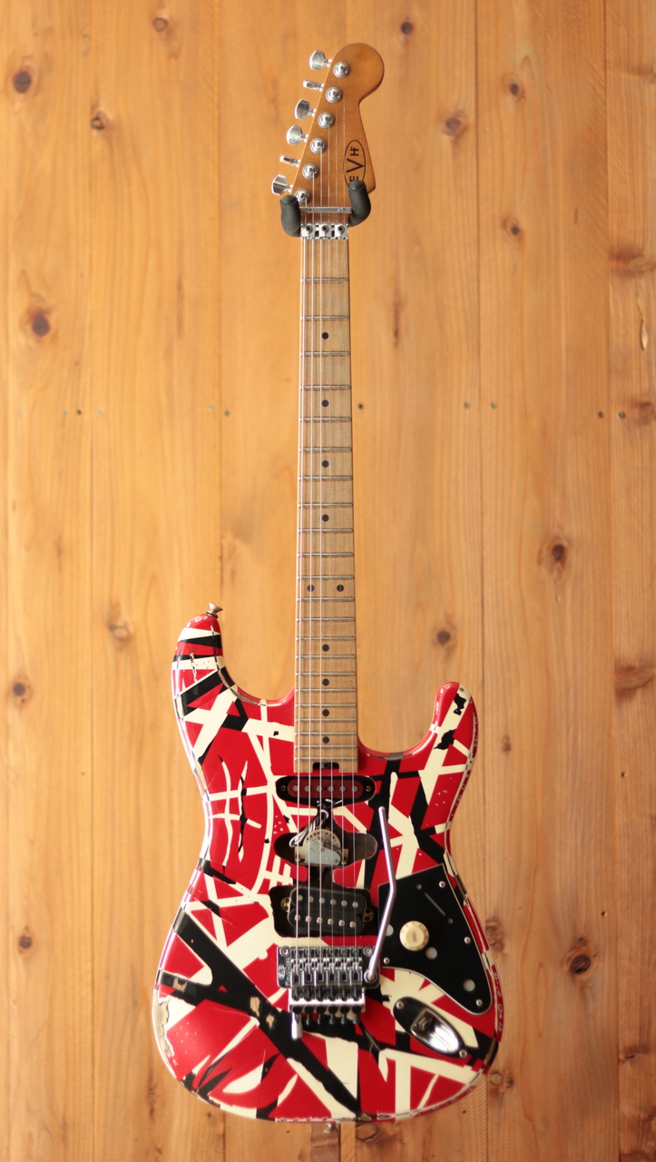 EVH Striped Series Frankenstein Frankie Red with Black