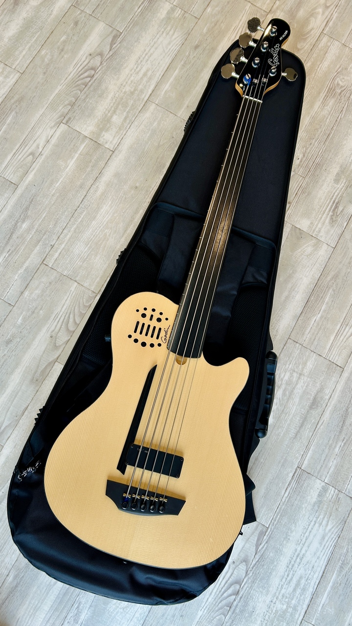 Godin A5 Ultra Natural Fretless A/E(5弦エレアコベース)（中古
