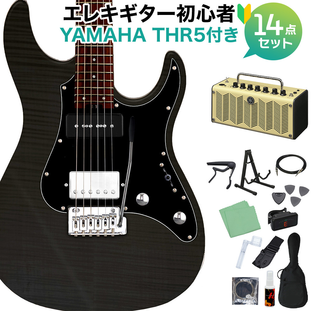 GrassRoots G-SN-CTM/P See Thru Black 初心者セット THR5アンプ付 ストラト 黒