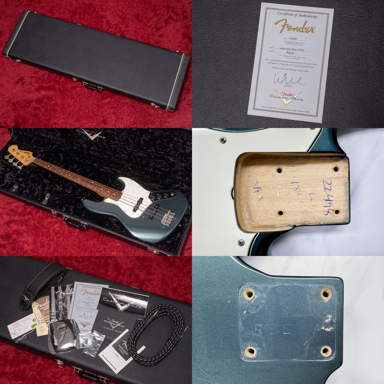 Fender Custom Shop 1964 Jazz Bass NOS Dark Lake Placid Blue 2012
