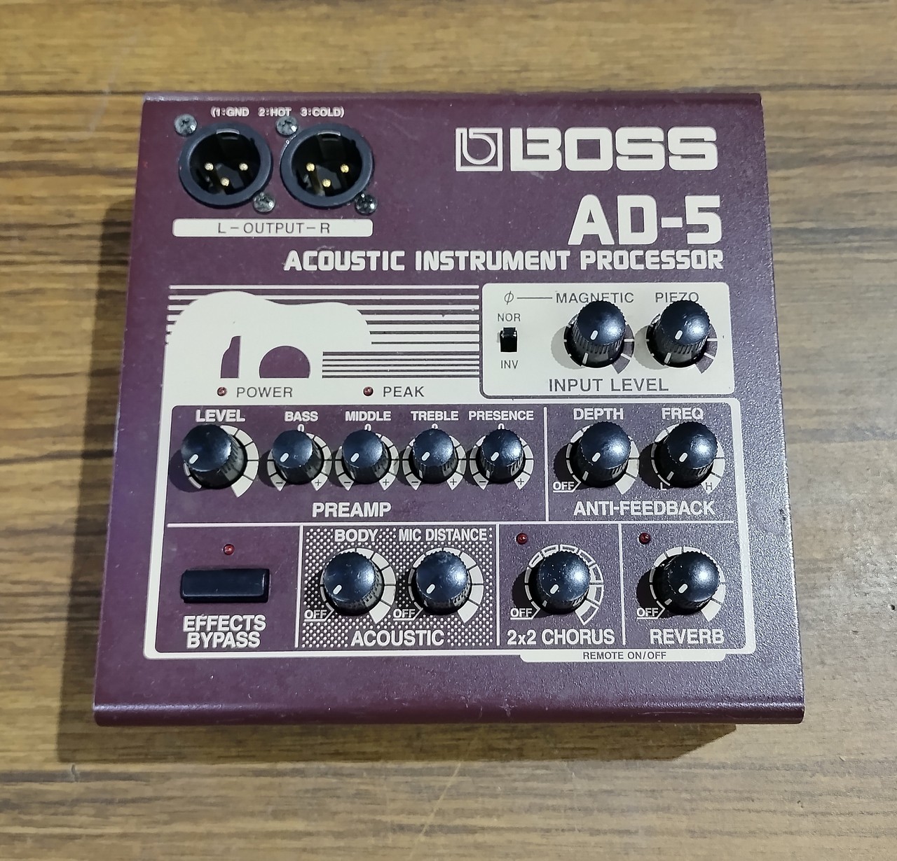 2059. BOSS AD-5 アコースティックギター用エフェクター ジャンク - ギター