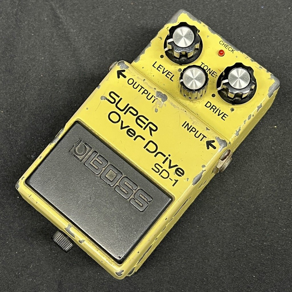 BOSS SD-1 JRC4558D MADE IN JAPAN 日本製 Boss OD-1 Overdrive 1980 Japan Vintage Pedal JRC4558D Silver