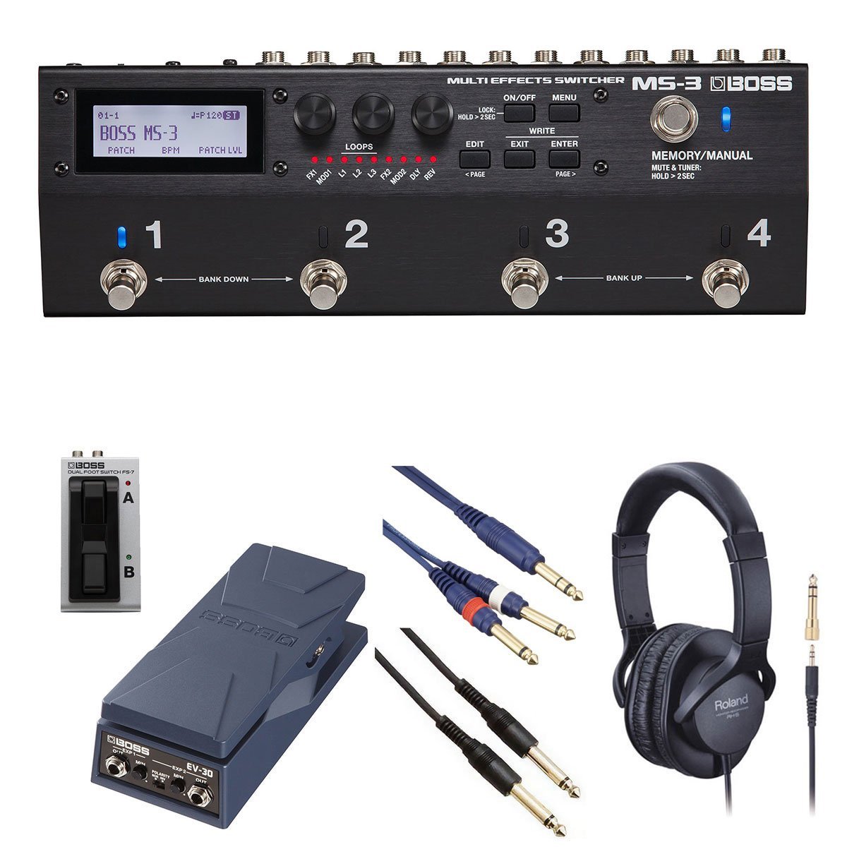 Amazon | 【EV-30 + FS-7セット】BOSS Multi Effects Switcher