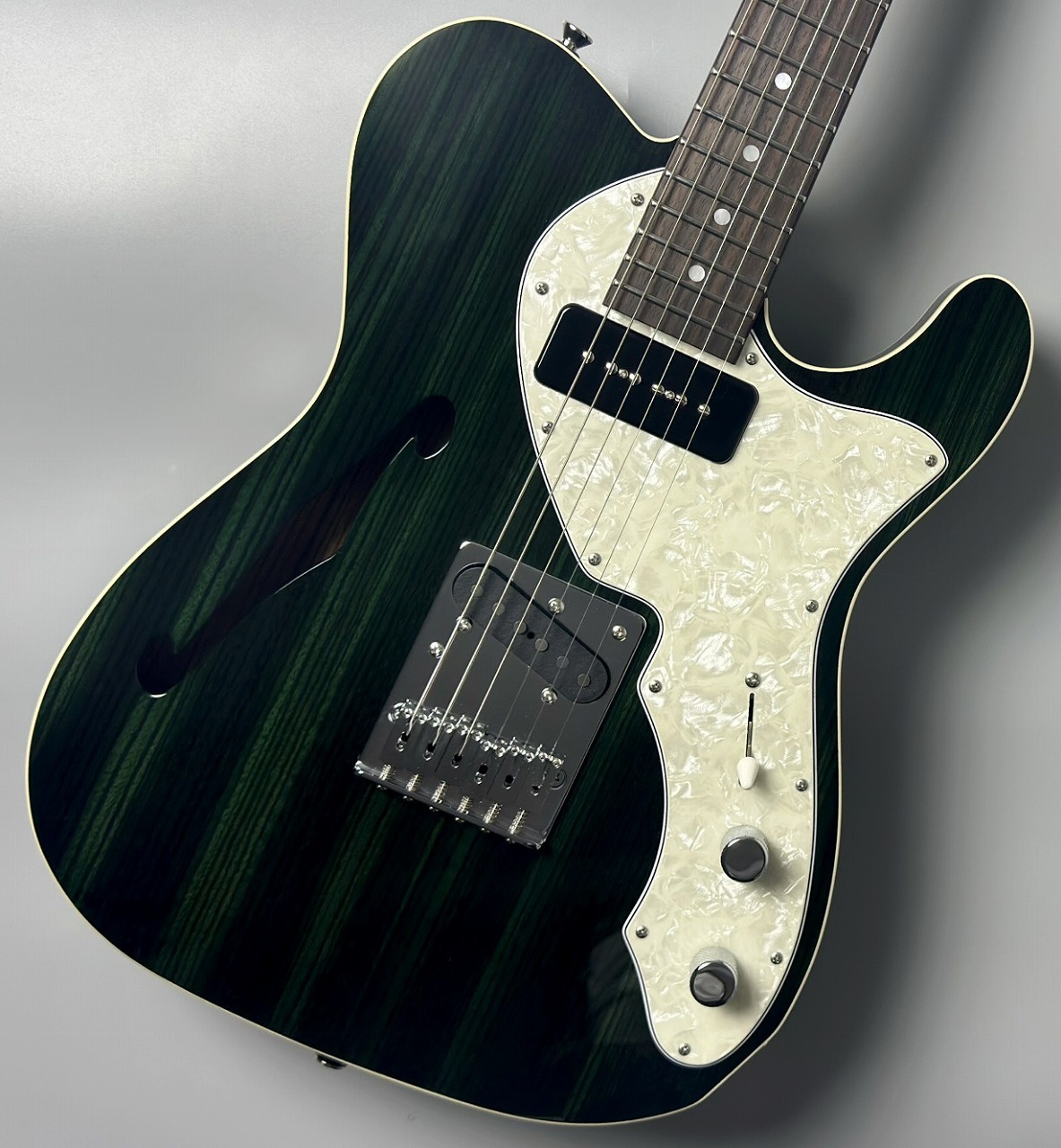 最終値下げ Freedom Custom Guitar Green Pepper FREEDOM CUSTOM GUITAR RESEARCH C.S. TE Pepper Semi Hollow -Moss