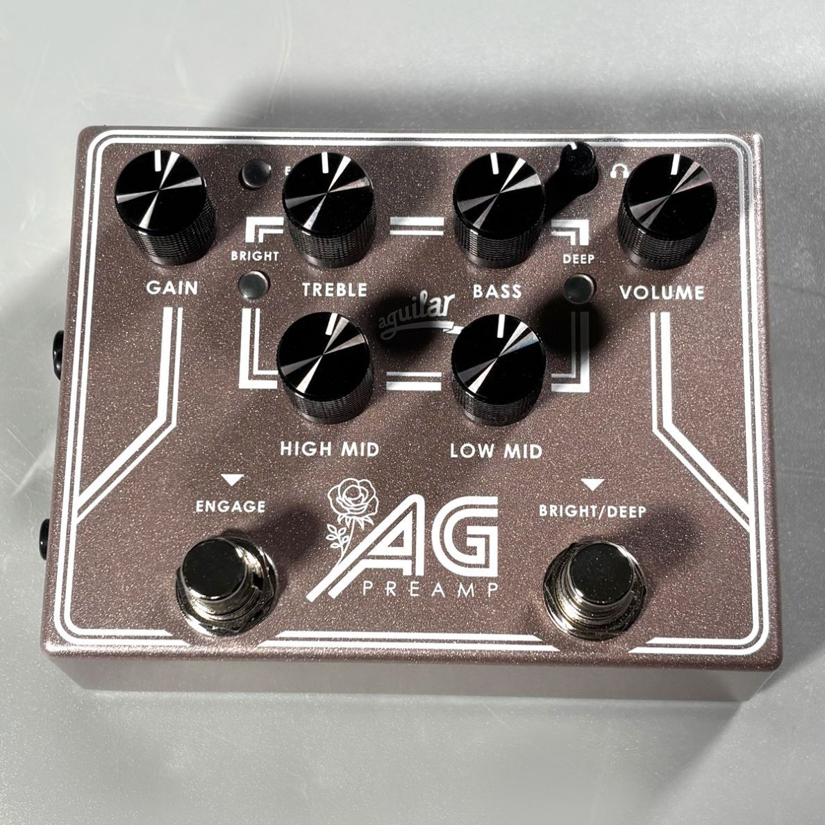 aguilar AG PREAMP/DI PEDAL Breast Cancer Awareness Edition