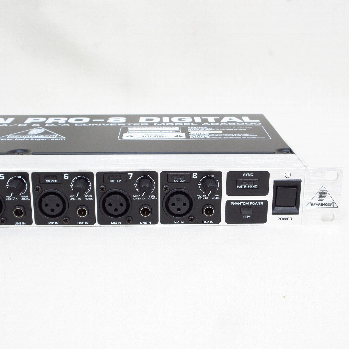 配信機器・PA機器・レコーディング機器 Behringer ULTRAGAIN PRO-8 ADA8000 Behringer UltraGain Pro-8 Digital ADA8000 Reviews | Sweetwater
