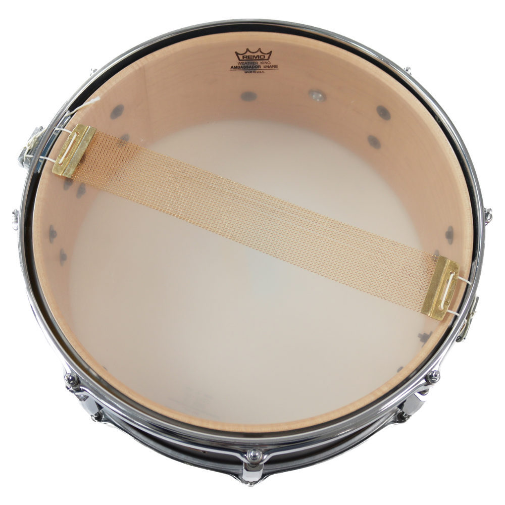 パール　ワンピースメイプル スネアドラム Pearl Custom Classic Snare Drum Limited =Solid Black