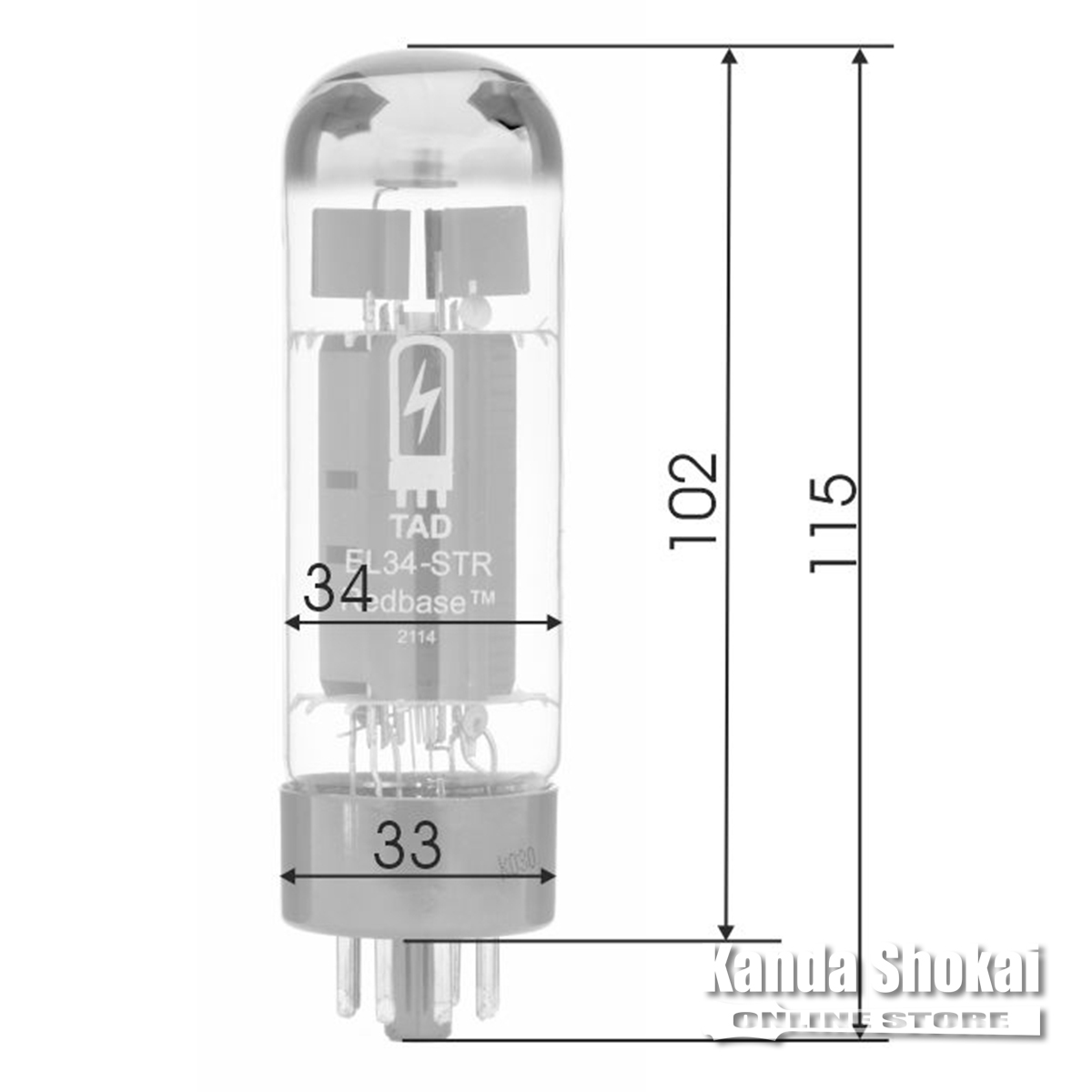 Tube Amp Doctor EL34-STR REDBASE TAD-Tubes Matched Pair（新品/送料 