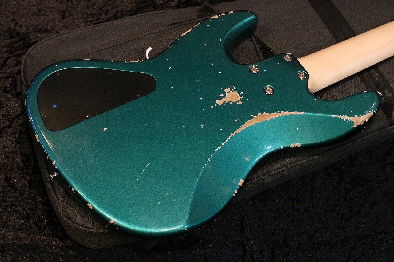 ベース Xotic XJ-1T 5st Sherwood Green lic Xotic XJ-1T 5st Sherwood Green over 3TS (Lacquer) Heavy Aged