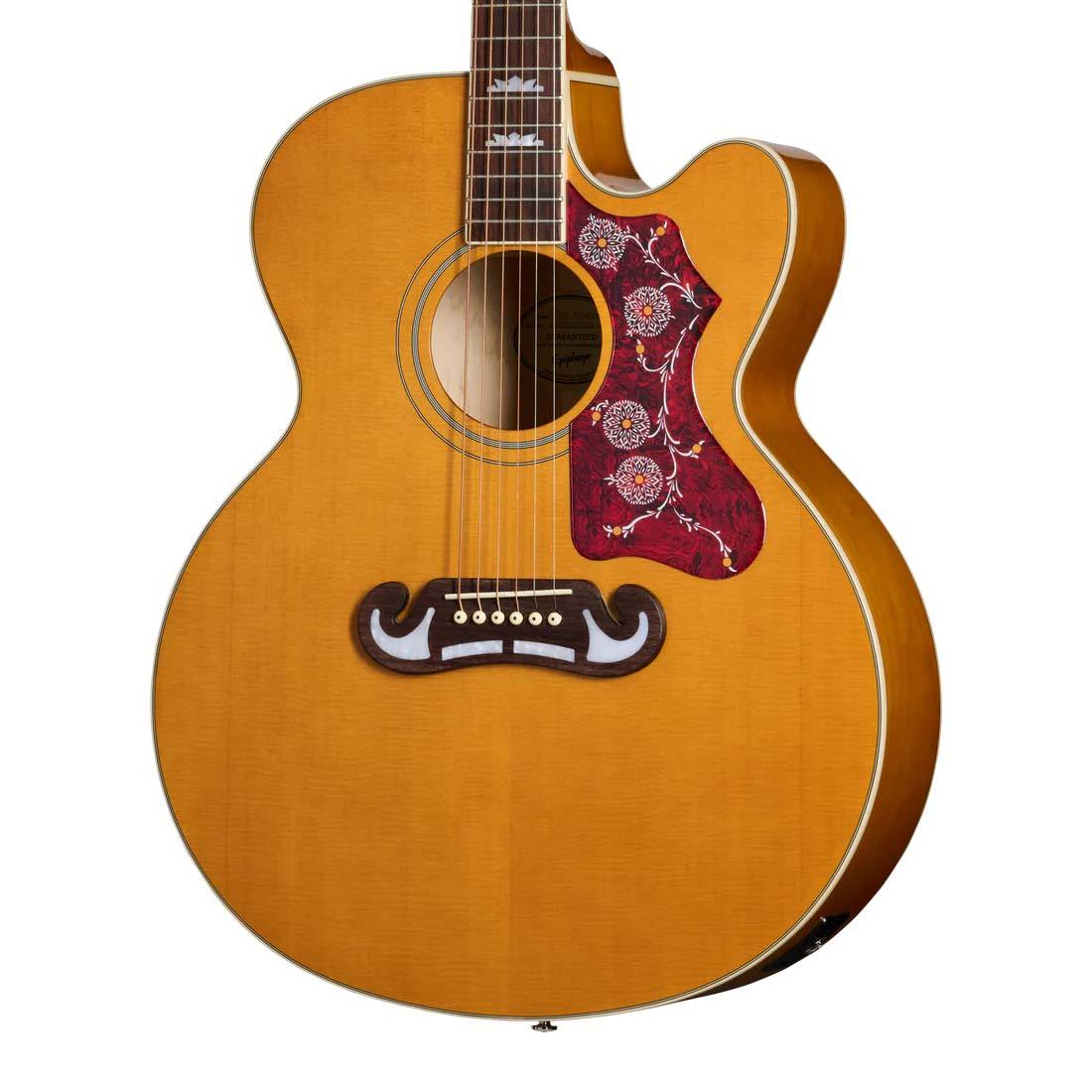 Epiphone J-200 Studio EC Natural アコースティックギター初心者12点