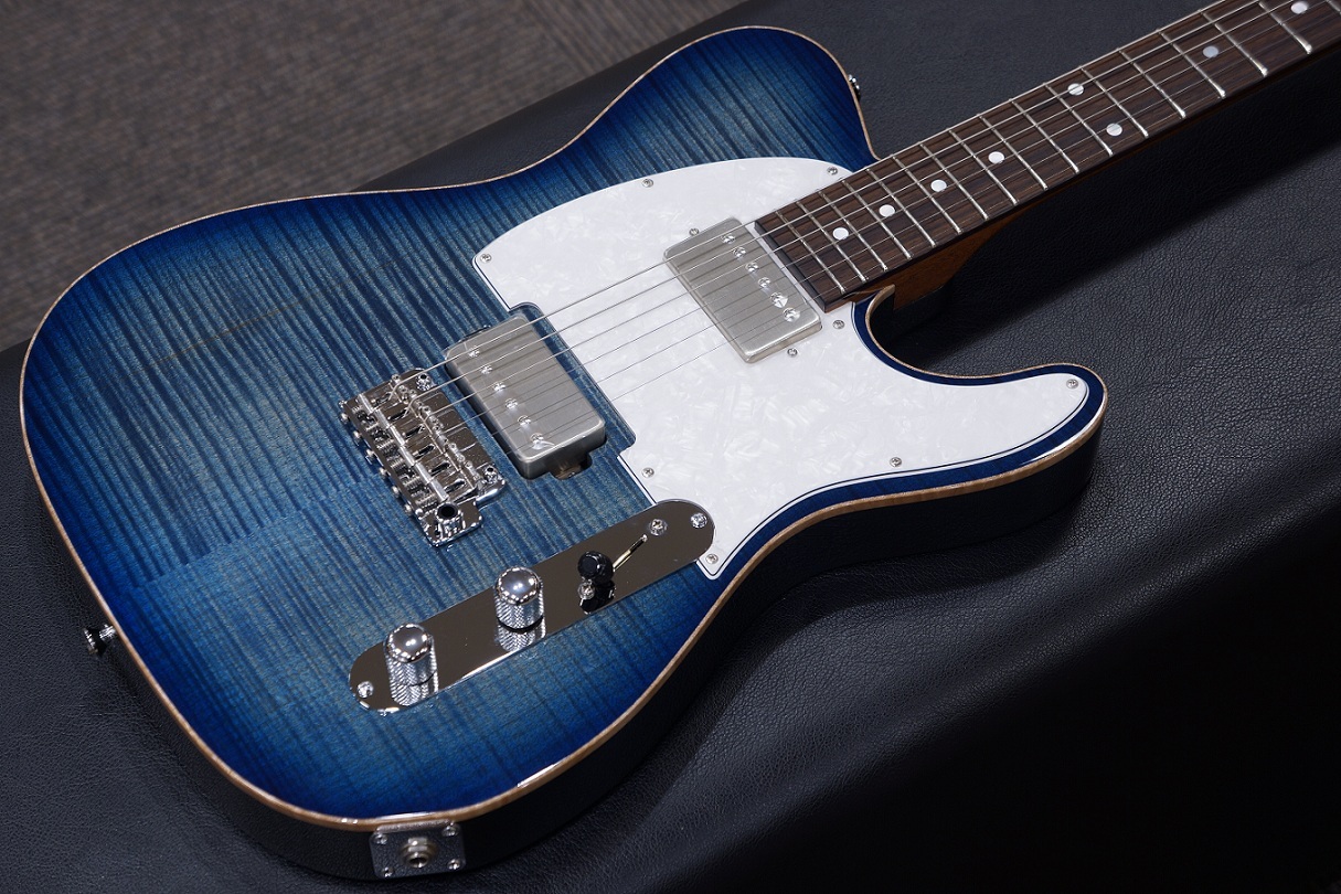 Kz Guitar Works TL Trad 22 Custom Flamed Maple Top / Blue Burst