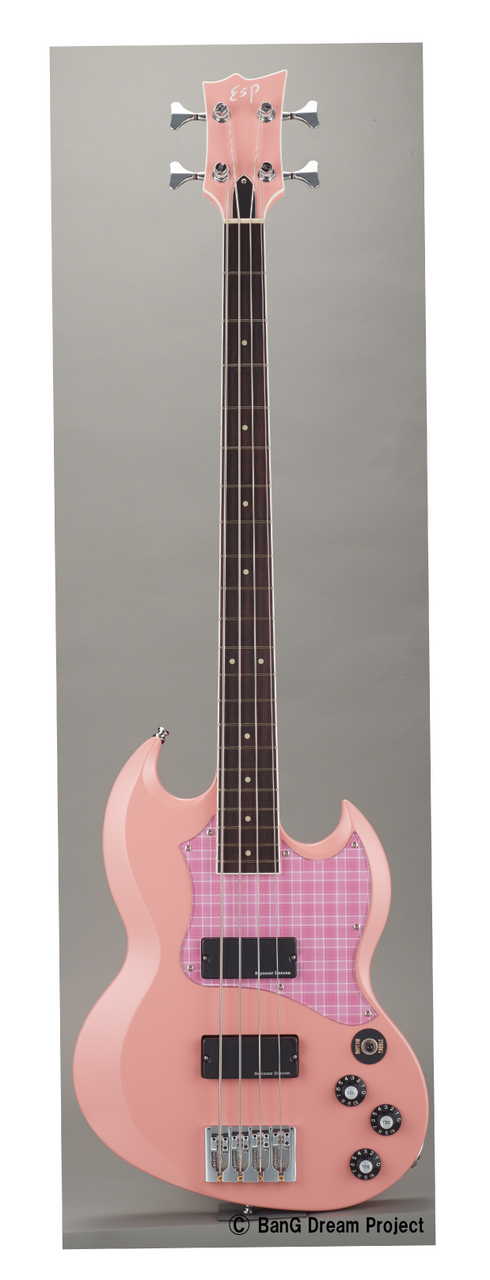 小売価格★ESP×バンドリ！BanG Dream! VIPER BASS Rimi Mini Poppin\'Party 牛込りみ + ストラップ+クロス3種★新品送料込 ESP