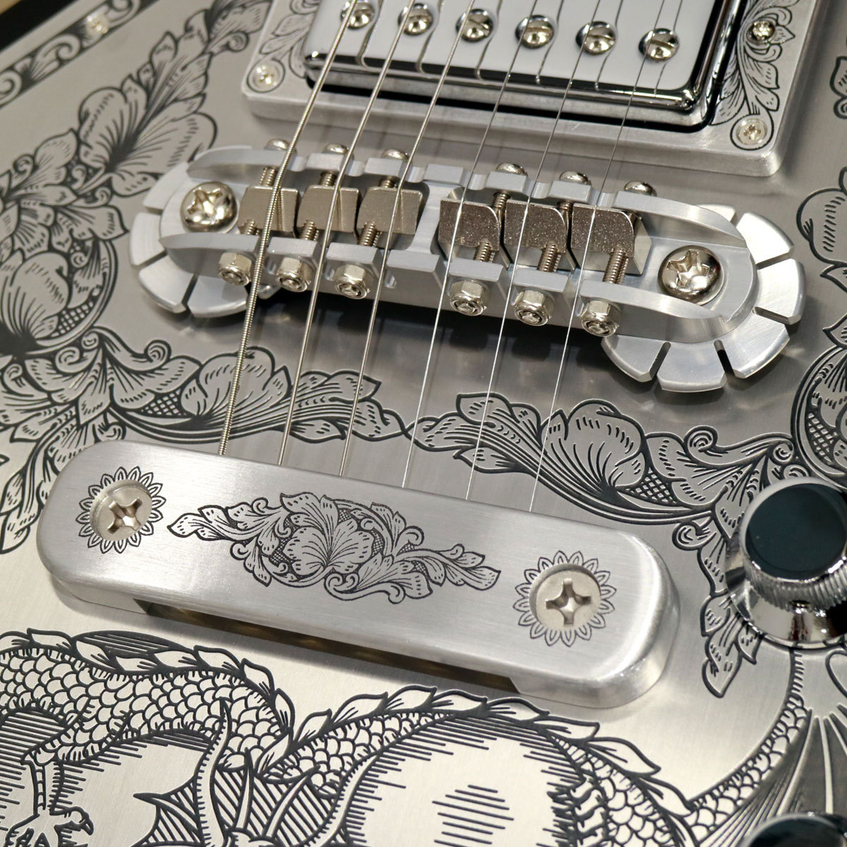 Zemaitis MFG-AC-24 Dragon & Heart, Black（新品/送料無料