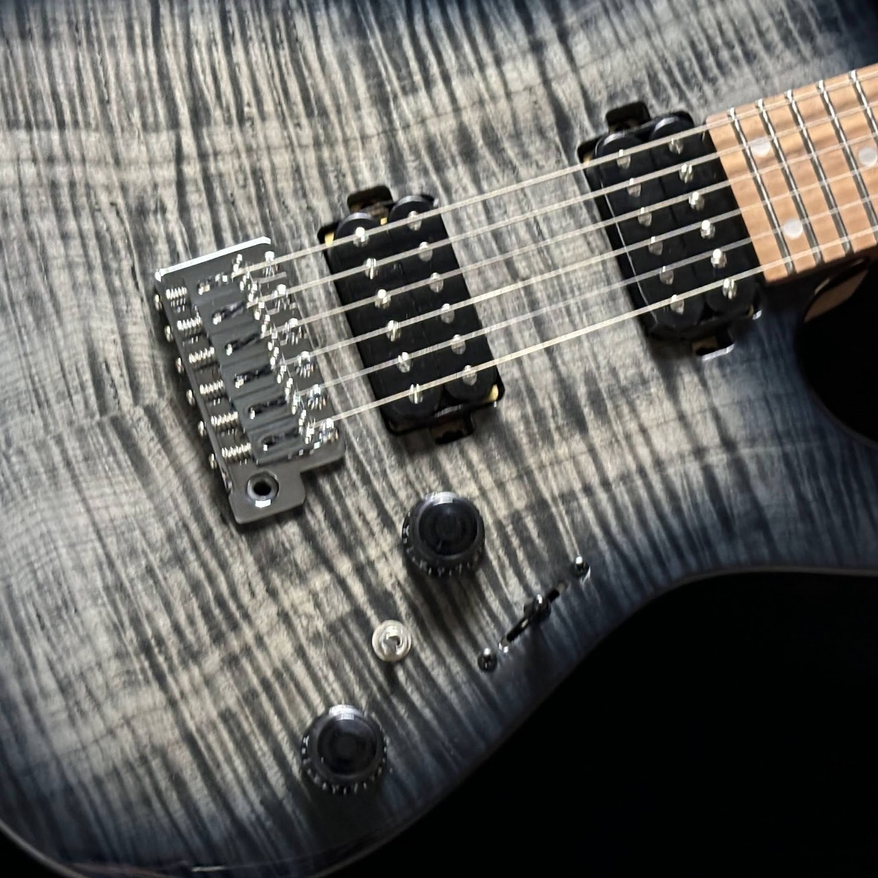 エレキギター用 ボディトップ材 マスターグレード フレイムメイプル Ibanez AZ24S1F TXB (Transparent Turquoise Burst) エレキ