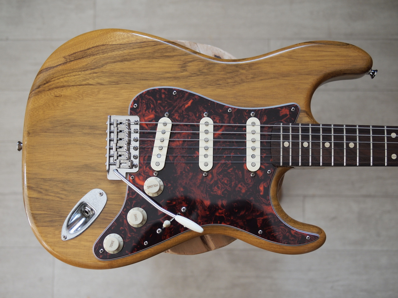 MJT + Warmoth Custom Black Korina ST - Vinatge Natural Relic- USED