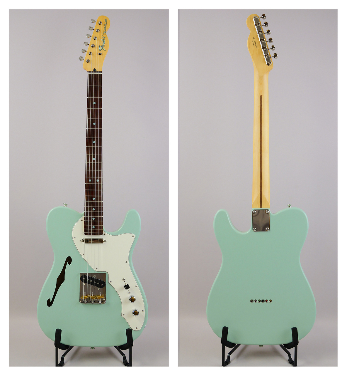 ギター Fender telecaster thinline Kusumi green s-l1200.jpg