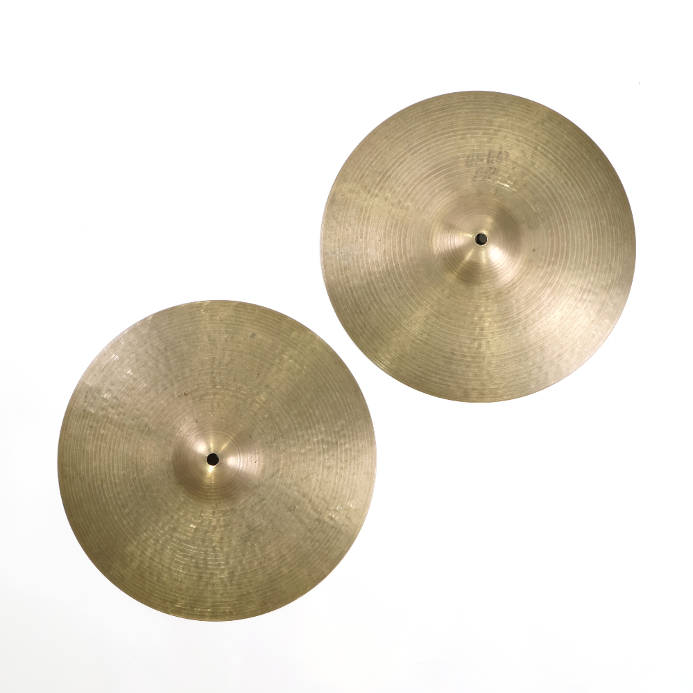 K.ジルジャン 14インチ ハイハットシンバルセット 中古 汚れあり 凹み