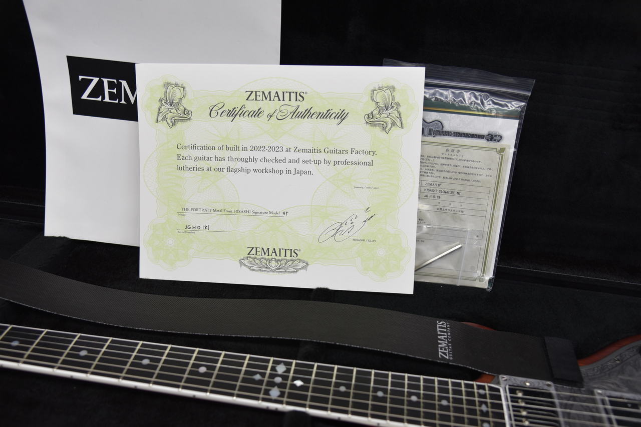 Zemaitis THE PORTRAIT Metal Front HISASHI Signature Model Natural