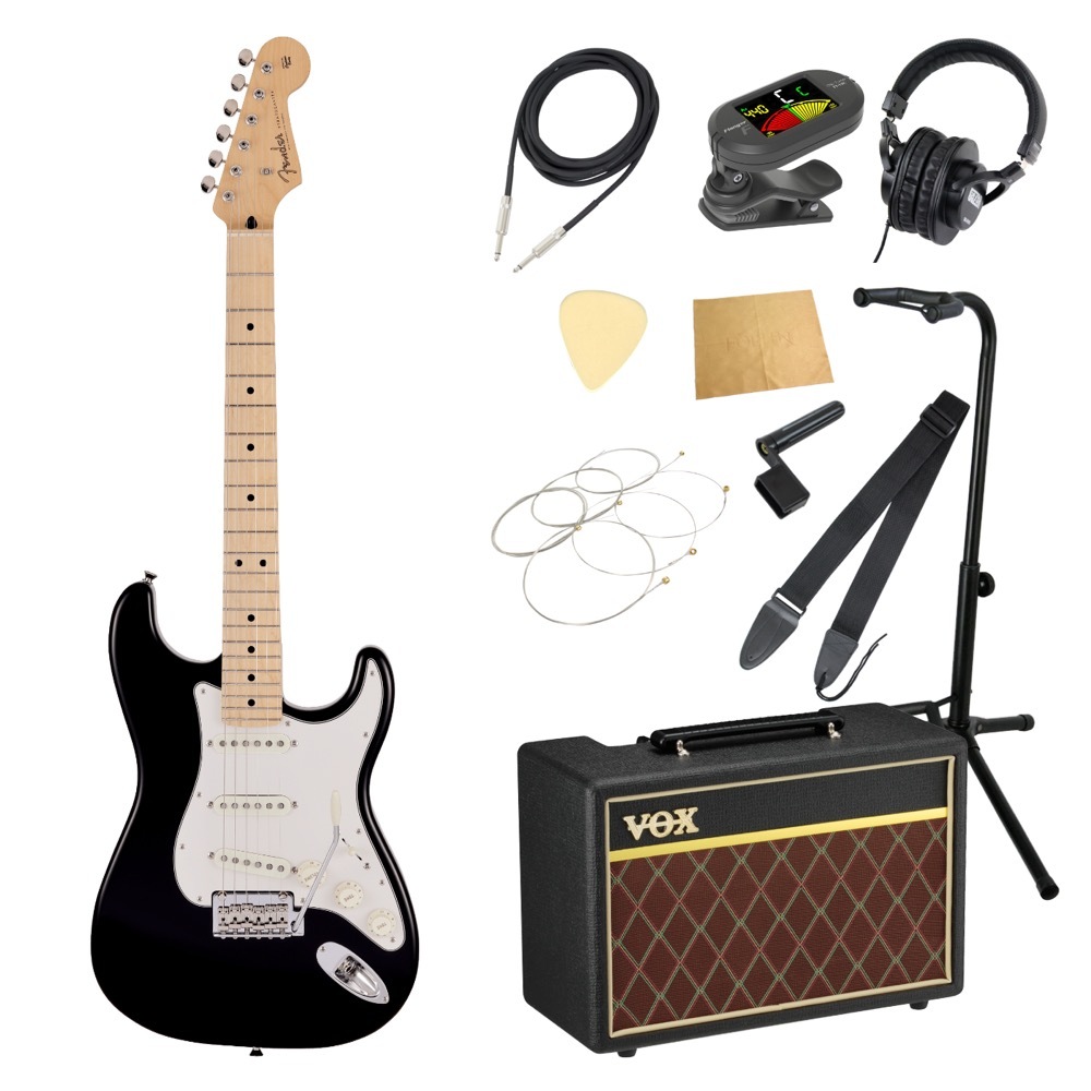 Fender MIJ Junior Collection Stratocaster MN BLK エレキギター VOX 