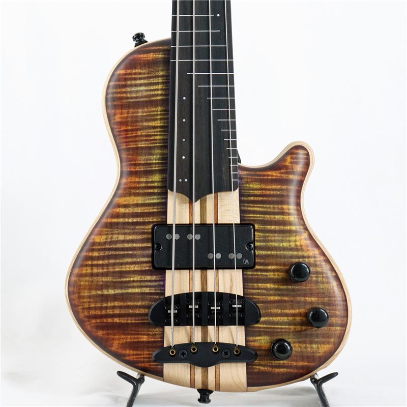 MAYONES Cali 4 FL Flamed Maple 3A Top #645 [Fretless]（新品