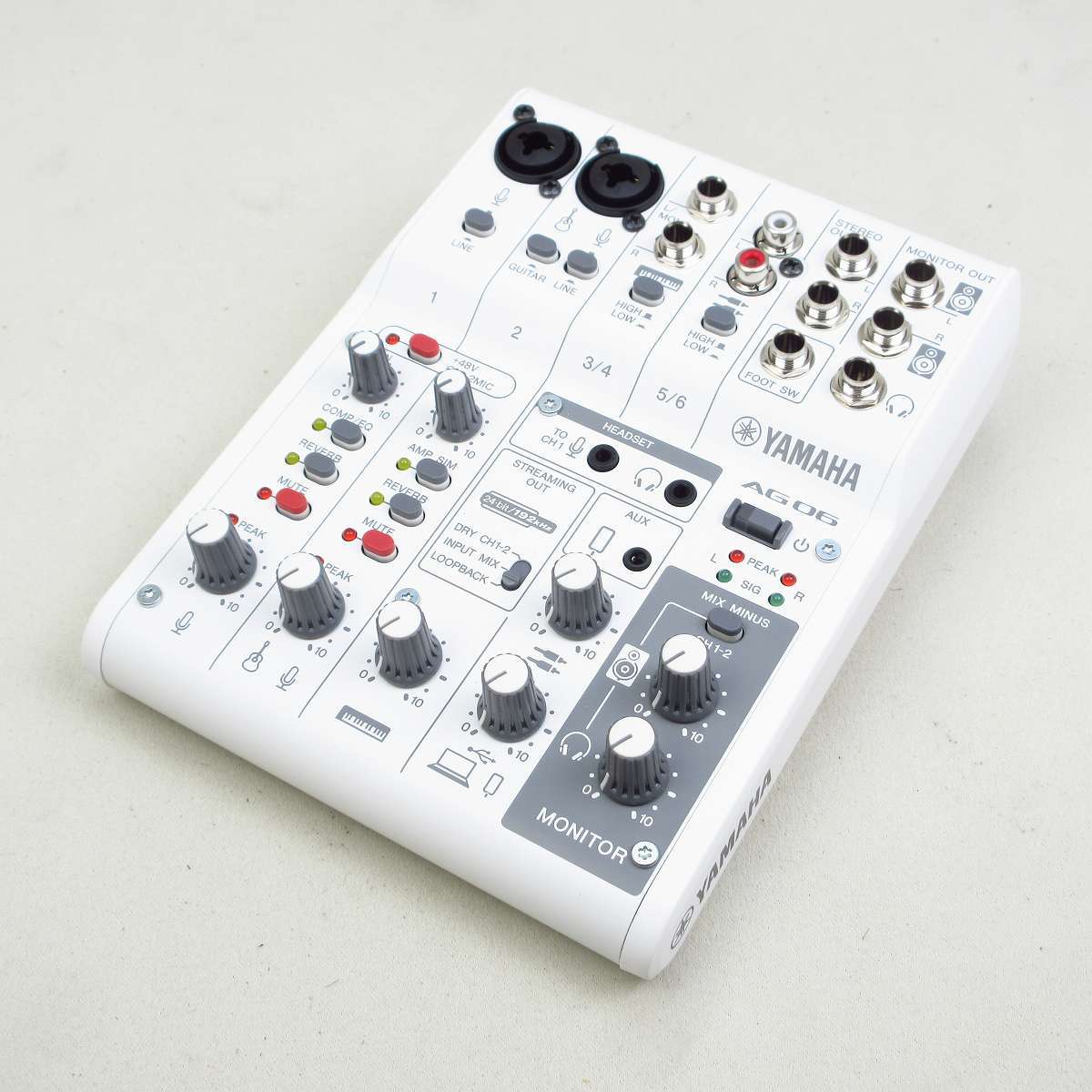 YAMAHA AG06MK2 W ライブストリーミングミキサー 【横浜店】（中古