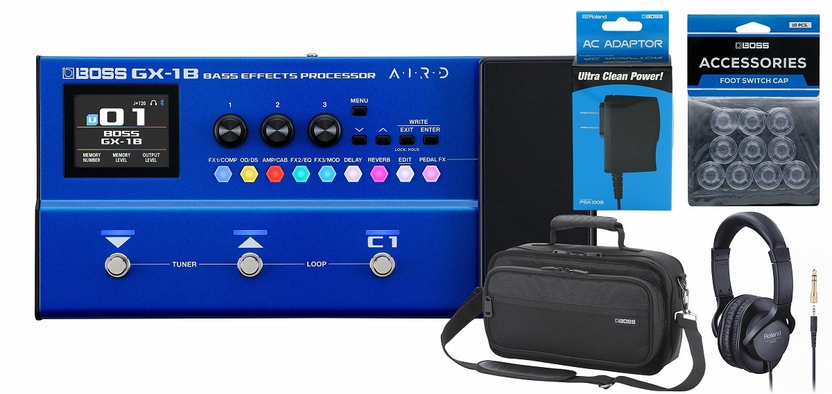 BOSS GX-1B Bass Effects Processor [純正アダプター(PSA-100S2) +