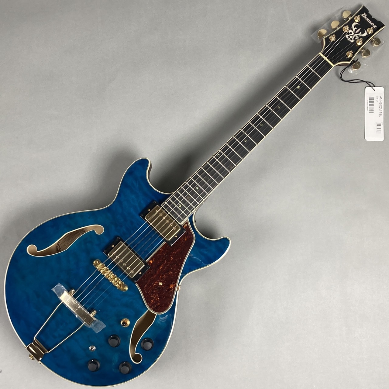 Ibanez （アイバニーズ）AMH90QM TBL フルアコギター 【現物写真】【1 