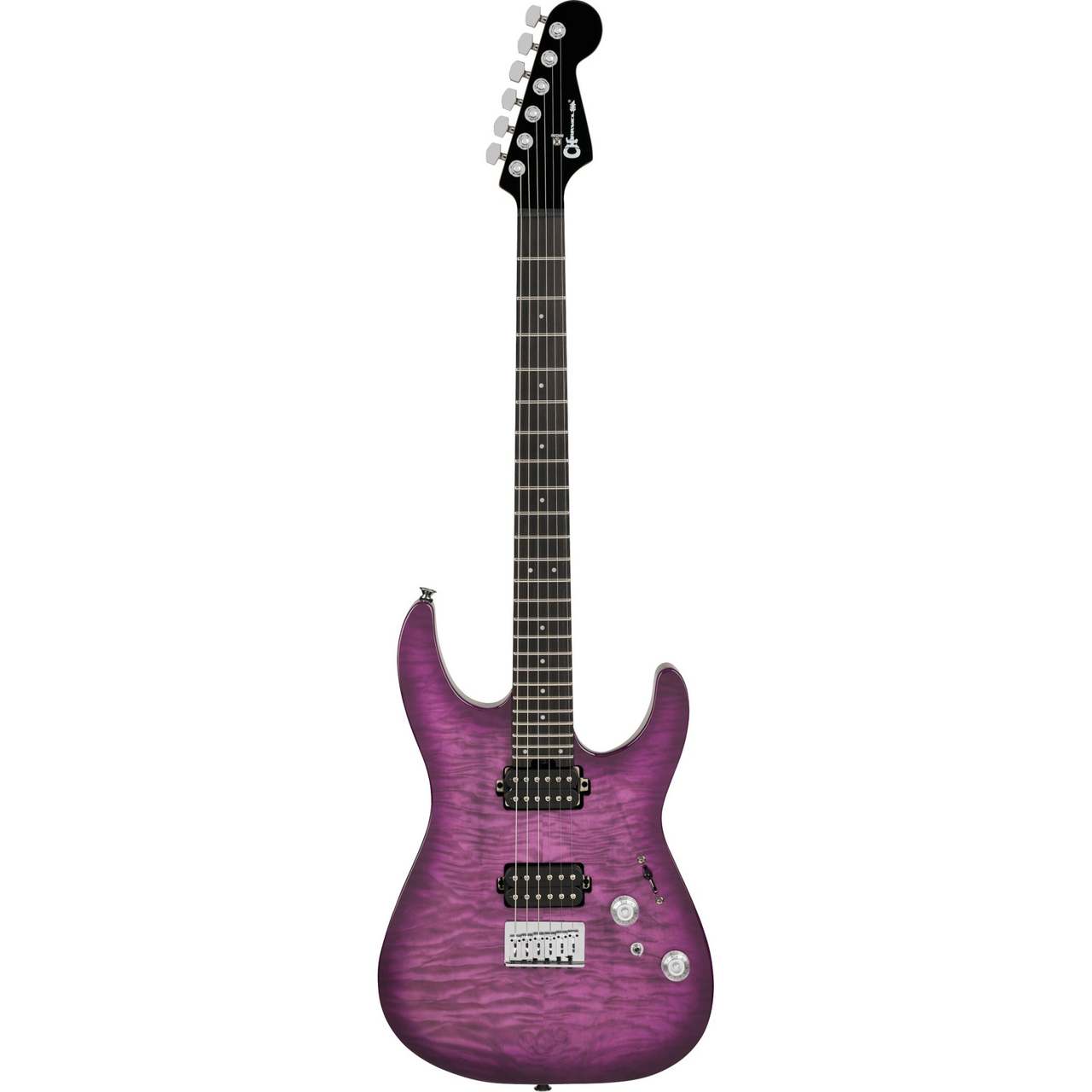 Charvel Pro-Mod Plus DK24 HH HT EB QM Ebony Fingerboard - Violet